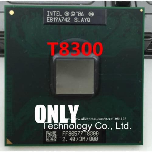 Free Shipping T8300 2.4G / 3M / 800 SLAYQ original pin PGA official version of the notebook CPU supports 965