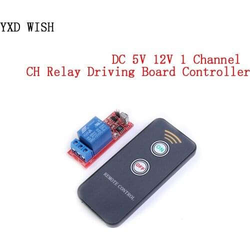 DC 5V 12V 1 Channel Relay Module Infrared IR Remote Switch Control 1 CH Relay Driving Board Controller For Electronic DIY Relays