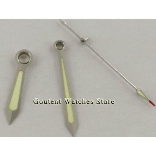 Green Luminous watch hands fit NH35 NH36 Movement Mechanical Wristwatches Parts For Mens