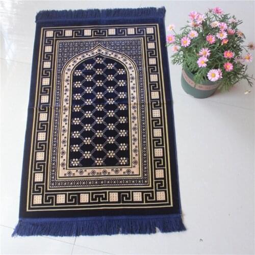 Muslim Style Bedroom Bedside Area Rugs With Tassels Mosque Home Decor Worship Mat 70x110CM Arabian Portable Blanket