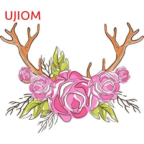 UJIOM Rose Bathroom Wallpaper Wall Stickers Home Decoration Bedroom Living Room Decorations Moisture Proof Wall Decals
