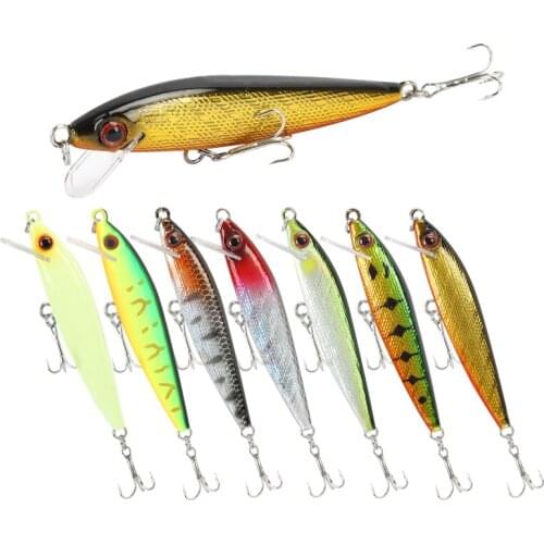 NEW Mini Minnow Fishing Lure 6cm 2.8g Swing Small Fish Hard Bait Floating Lures Artificial Hard Bait Bass Wobblers Lures