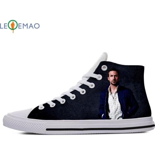 Custom Spring Autumn Canvas Shoes Ryan Gosling High Quality Handiness Flats Mens Casual Shoes Comfortable Big White Zapatillas