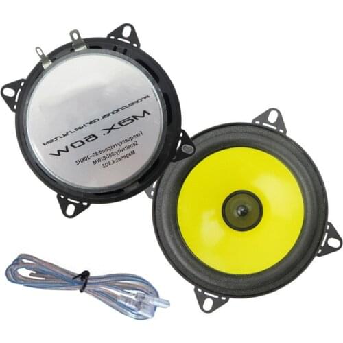 Pair of 4 inch Car Audio Speaker Full Range Stereo System car speaker Car stereo with the Streamline Appearance