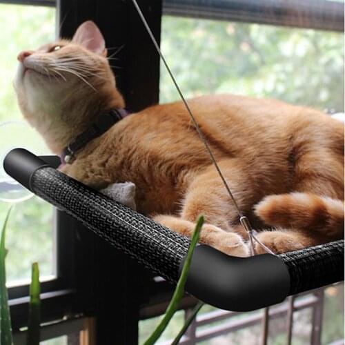 Good Quality Cat Bed Basking Window Hammock Perch Cushion Bed Hanging Shelf Seat Cat Toys For Cats