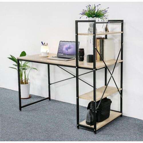 Pratical Wood Computer Desk Waterproof Writing Table Anti-fading Study Table Oak Anti-slip Laptop Desk Home Bedroom Office Tool