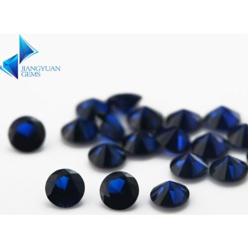 Size 1mm~3mm Round Cut 114# Blue Stone Synthetic Spinel Blue Stone For Jewelry