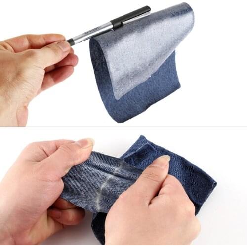 Self-adhesive Denim Patches for man Clothes DIY Iron on Appliques Jeans Pants Knee Clothing Stripes Stickers Elbow patches