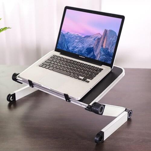 Adjustable Laptop table Lap Stand Desk,Portable foldable Computer Desk,Aluminum laptop desk for bed study Picnic and work