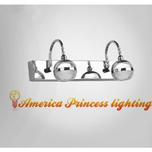 Led bathroom mirror cabinet bathroom mirror bathroom waterproof front fog lights, material: stainless steel / acrylic, AC220V