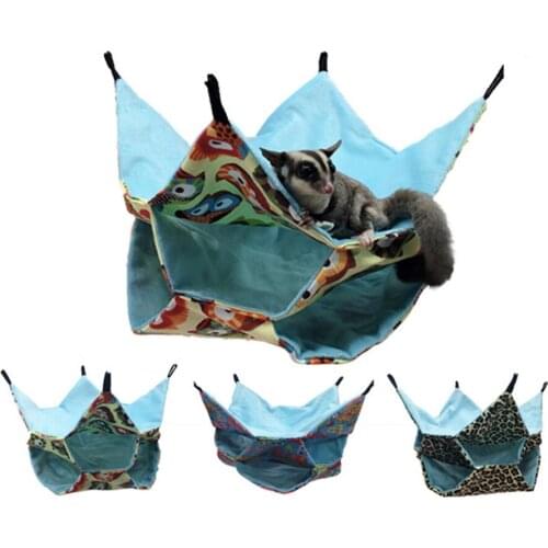 Three Layer Maze Hanging Sleeping Cages for Hamster Squirrel Small Animals Thicken Warm Tunnel Nest Sleeping Bed Pets Supplies