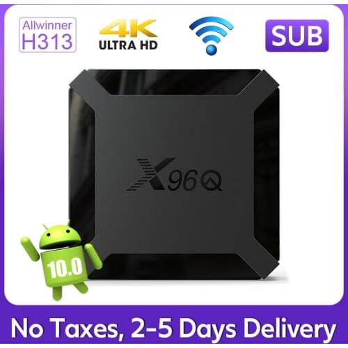 TV Box Android 10 X96Q SUB Smart TV Box H313 Quad Core 1G 8G 2G 16G X96 Q Android 10.0 TV Box 2.4G Wifi 4K Media Player
