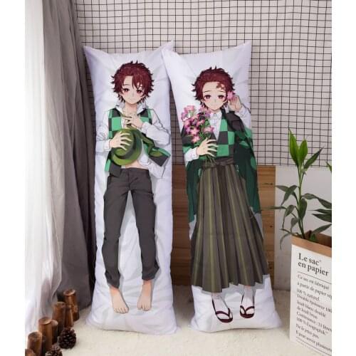 Japanese Anine Figure Dakimakura Pillow Case Hugging Body Store Hot Anime Demon Slayer Kimetsu No Yaiba Agatsuma Zenitsu Cosplay