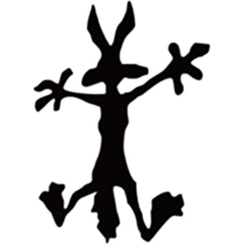 Funny Personality Frightened Wolf Modeling Car Sticker Decal PVC Auto Body Sunscreen Waterproof Sticker Block Scratch Decals