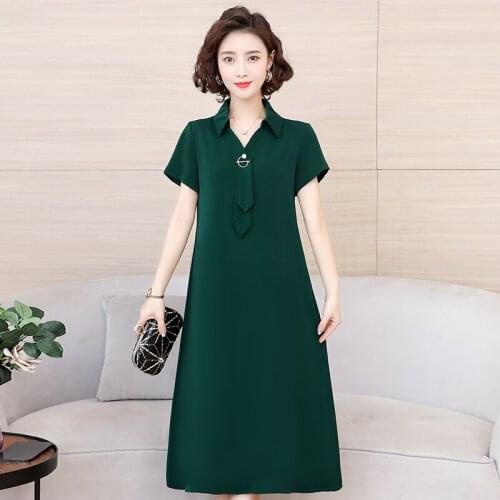 2021 New Style Women Summer Dresses V-neck Cotton Plus Size Vestidos Robe Femme 4XL Vintage Dress A-line Casual Short Solid