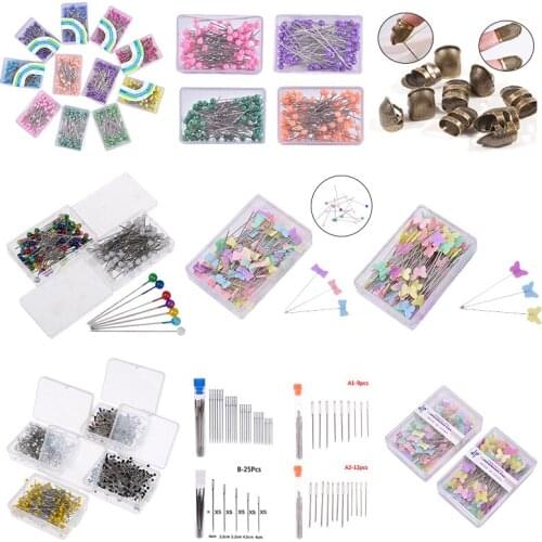 1/12/25/50/100/250pcs Sewing Accessories Patchwork Pins Sewing Pin With Box DIY Sewing Patchwork Pins Quilting Tool High Quality