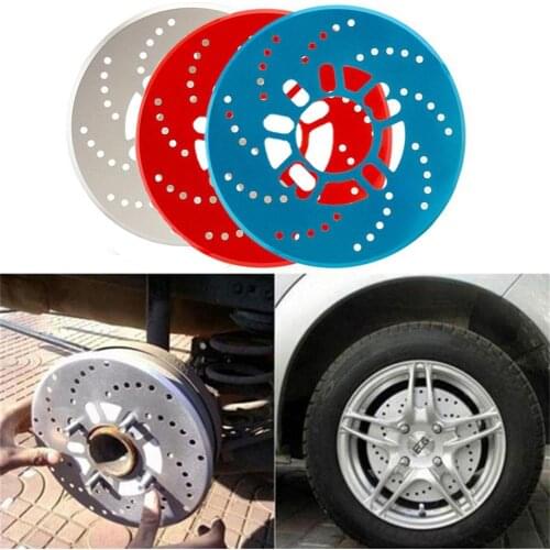 2Pcs Auto Car Vehicle Aluminum Alloy Wheel Decorative Disc Brake Cover Sheet