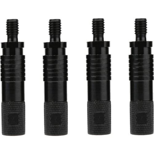 4Pcs Aluminum Adapters Carp Fishing Rod Bite Alarm Rod Holder Connectors