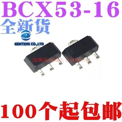 50PCS BCX53-16 screen printing AL AH triode PNP power transistor in the SOT-89 in stock 100% new and original