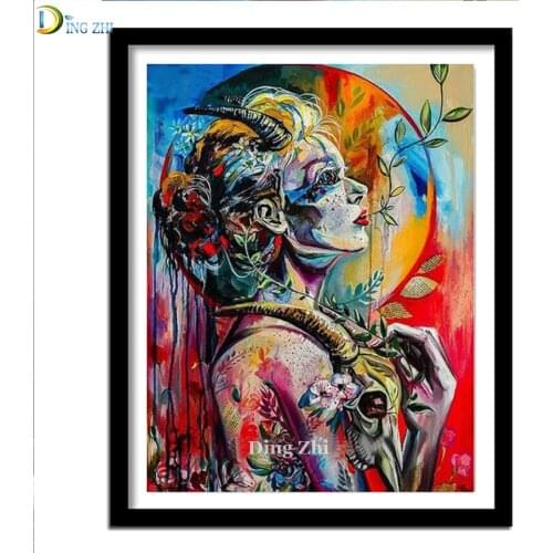 New Arrivals 5D Diamond Painting Abstract Woman Art Portrait Diy Home Decor Cross Stitch Full Square/Round Drill Handmade Gift