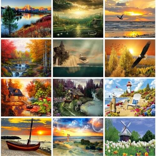 Diamond Painting 5d Diy Landscape Diamond Mosaic Cross Stitch Set Home Decoration Wall Decoration Giftt Gift