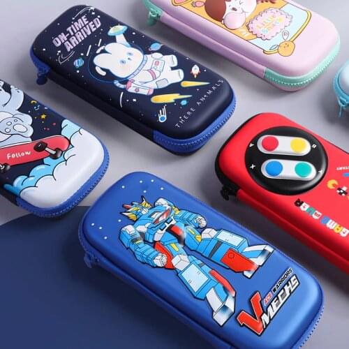 M&G 3D Cartoon EVA Pencil Case Large Capacity Multi-Functional Pen Bag Primium Leather Pen Box Pencil Bag Stationery Storage Bag