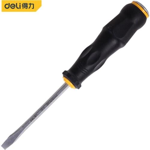 Deli 1PCS Ratchet Screwdriver Repair Household Dual-end Screw Driver Slotted Magnetic Screwdriver for Car Auto Repair Tool