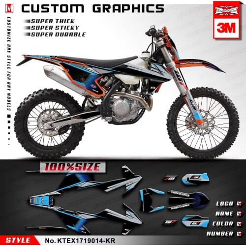 KUNGFU GRAPHICS Dirt Bike Décor Vinyl Decal Sticker Kit for 125 150 250 300 350 450 500 EXC F EXC-F XCW XC-W 2017 2018 2019