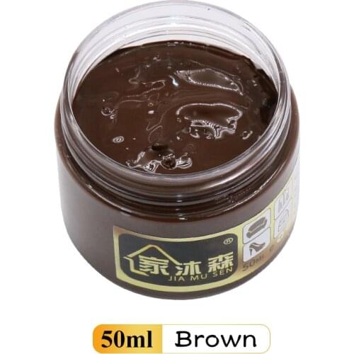 Brown Leather Cream 50ml Leather Restoration Holes Scratch Cracks Leather Sofa Bags Shoes Clothes Shoe Cream Acrylic Paint