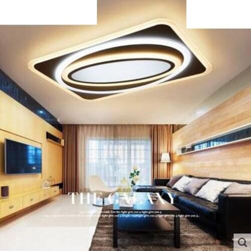 Living room lamp led ceiling lamp simple modern atmosphere home lighting rectangular bedroom study lamp creative lighting led