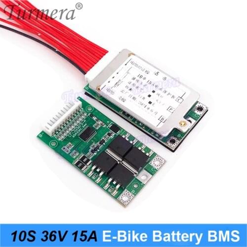 10S 36V 15A 18650 Li-ion Battery BMS for Electric Bike and E-scooter 36V 42V 20Ah 90Ah Battery Pack Use PTC with Balance Turmera