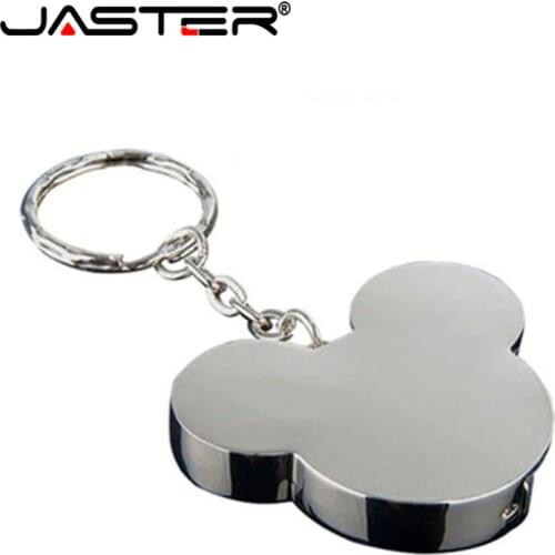 Metal Mickey USB 2.0 Flash Drive 4G 8GB 16GB 32GB 64GB 128G Custom LOGO Pen Drives Student Gifts Memory Stick 100% Real Capacity