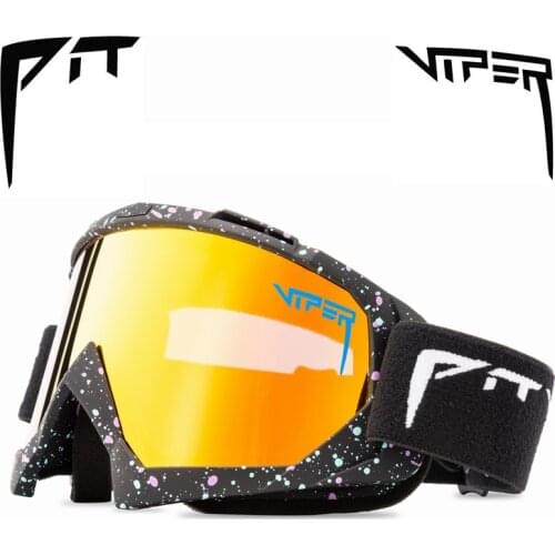 PIT VIPER Brand New Double Layers Anti Fog Sci Goggles Men Women Snow Snowboard Eyewear UV400 Snowmobile glasses