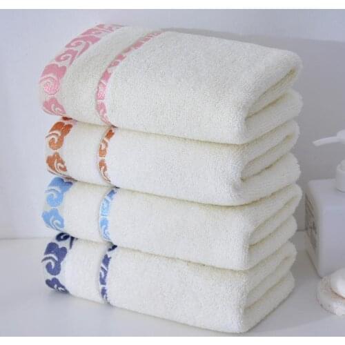 Soft Cotton Bath Towels for Adults Absorbent Terry Luxury Hand Bath Beach Face Sheet Adult Men Women Basic Towels