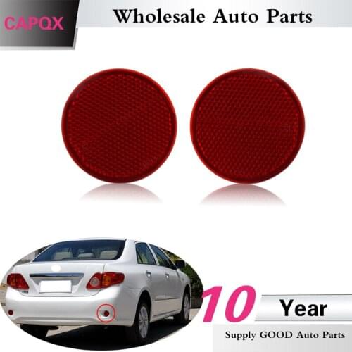 CAPQX 2PCS Reflector reflecter assy Rear Bumper Foglight 81910-12100 For IQ COROLLA AURIS RUKUS AVANZA SCION PORTE EQ 2006- 2015