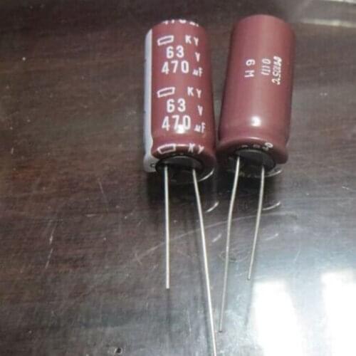 CAP Switching US 63V 470UF Size: 13*30 mm NIPPONCHEMI-CON High frequency low resistance new and original 20pcs/lot