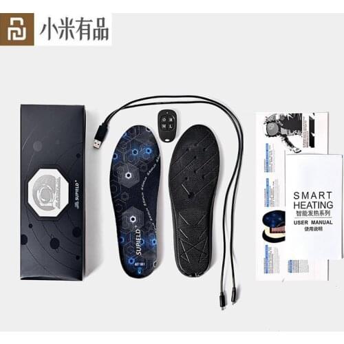 Youpin Supield Wireless Remote Control Aerogel Heating Insoles USB Rechargeable Warm Heated Insoles Thermal Shoes Pads Unisex