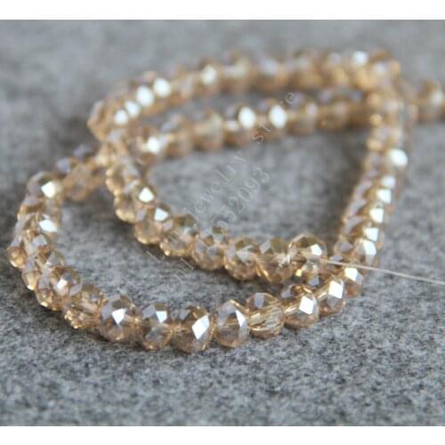 T8266 Charming 6X8mm Faceted Gray AB+ colorful glass Crystal beads!Fit For Making Bracelet&Necklace DIY Jewelry wholesale