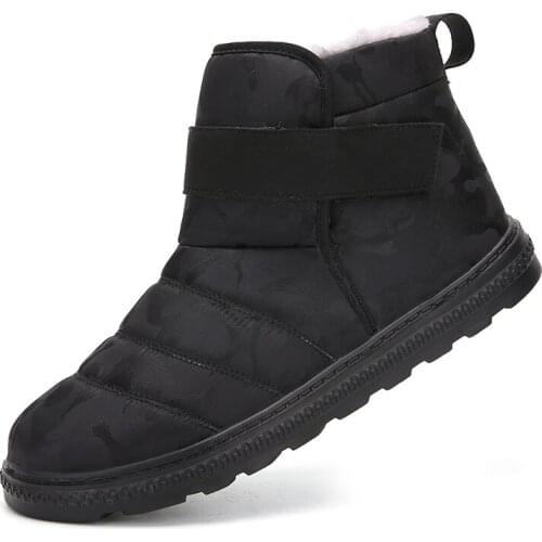Y183 Winter New Men Keep Warm Boots Fur Men Snow Boots Fashion Unisex outdoor Casual Ankle Waterproof Comfortable Botas Hombre