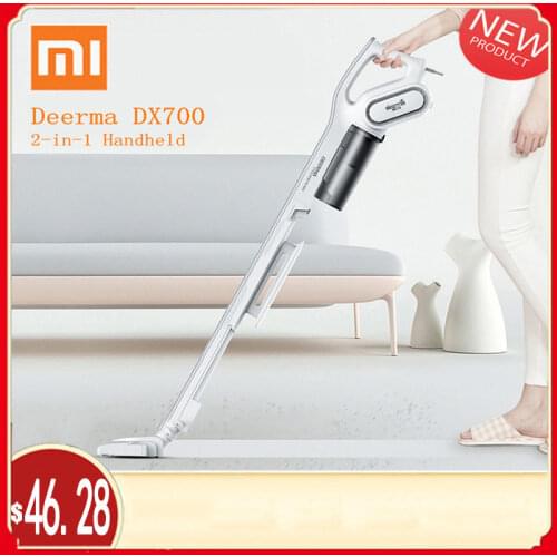 Xiaomi Deerma DX700 2-In-1 Handheld Vacuum Cleaner With Large Capacity Dust Box Low Noise Triple Filter Vertical Dust Collector