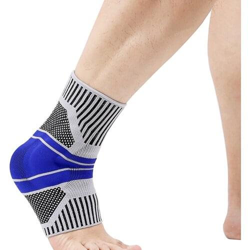 1pcs Ankle Brace Compression Sleeve With Silicone Gel Reduce Foot Swelling Pain Relief From Plantar Fasciitis And Achilles Tendo