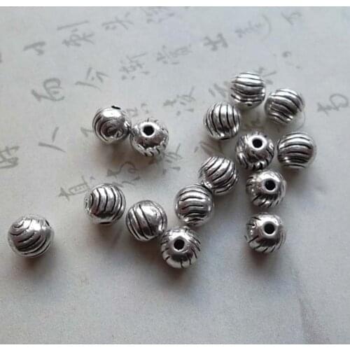 100pcs/lot Wholesale Metal Loose Beads 4mm Tibetan Silver Jewelry Spacer Beads DIY Bracelet Necklace Alloy Charm Materials