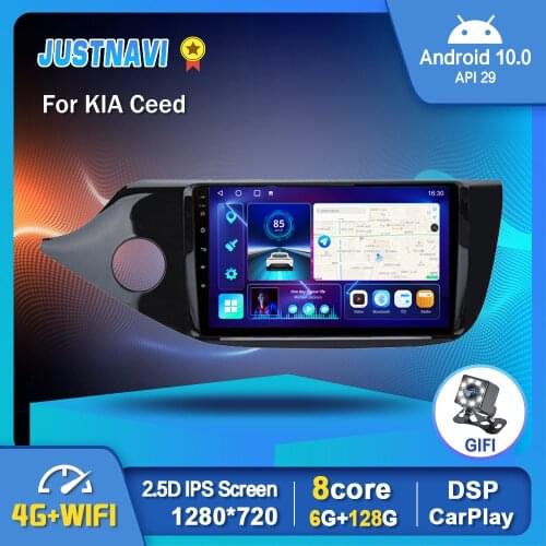 EKIY 1280*720P Android 10 Multimedia GPS Car Radio Stereo For KIA Ceed 2012-2015 2016 Carplay Auto Video OBD DSP WIFI 4G No DVD