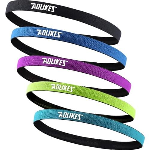 2pcs Non Slip Men Women Sweatband Sport Fitness Headband Tennis Badminton Basketball Running Headbands Hair Sweat Band