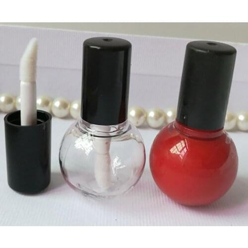 20/50pcs 5ml Mini Lip Gloss Tube Clear Small Ball Shape Wand Empty Plastic Lip Balm Tube Bottle Container