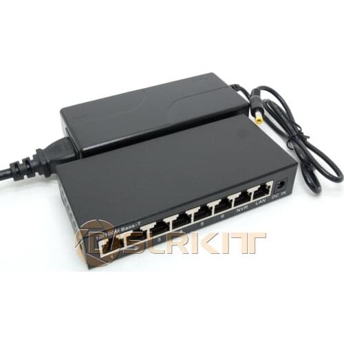 DSLRKIT 24V 72W 6 Ports Passive PoE Switch Injector for UBNT AP UAP AC LITE LR