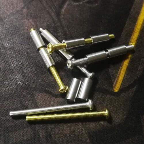 4pcs /lot Brass screw stainless steel screws 1/5 inch (5mm) Loveless Bolts Knife Making Fastener