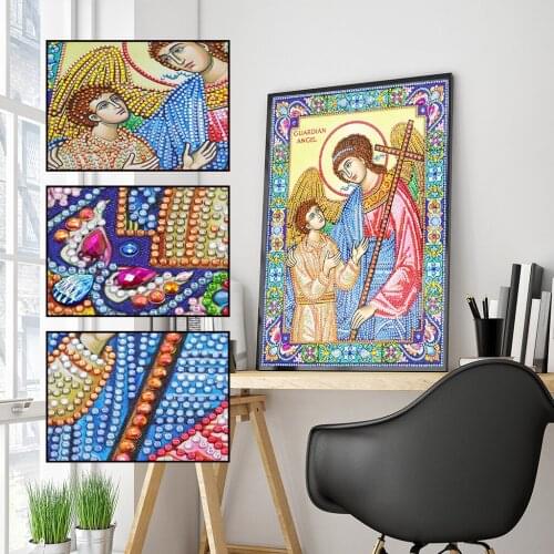 5D DIY diamond painting religious figures rhinestone embroidery special-shaped diamond mosaic home decoration handmade gifts