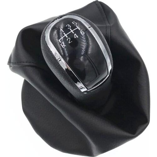 6 Speed Black Car Gear Shift Knob Gaiter Boot Cover For Mercedes Benz C-Class W203 S203 For W202 BJ 93-01 For A-Class W168 97-04