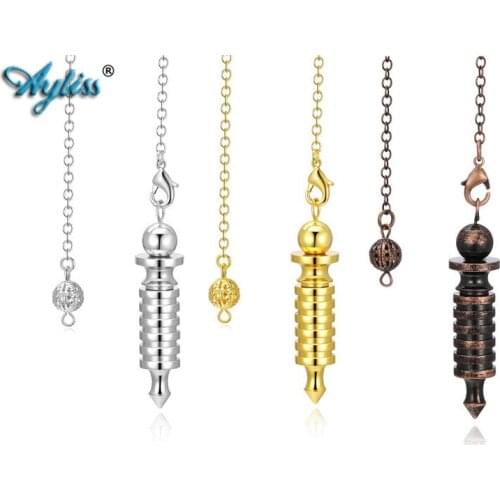 Ayliss Metal Pendulums for Dowsing Divination Operable 6 Plate Ring Copper Isis Chamber Pendulum Healing Reiki Energy Generator